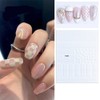 Black and White Lattice Houndstooth Pattern Nail Stickers Lattice Series