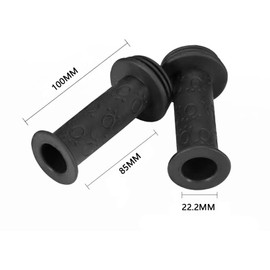 Winlauyet 2 Pair Bicycle Handlebar Grips Scooter Handle Grips Non-Slip Rubber Mushroom Grips for BMX/MTB/Boys and Girls Kids Scooter Bikes (Black)