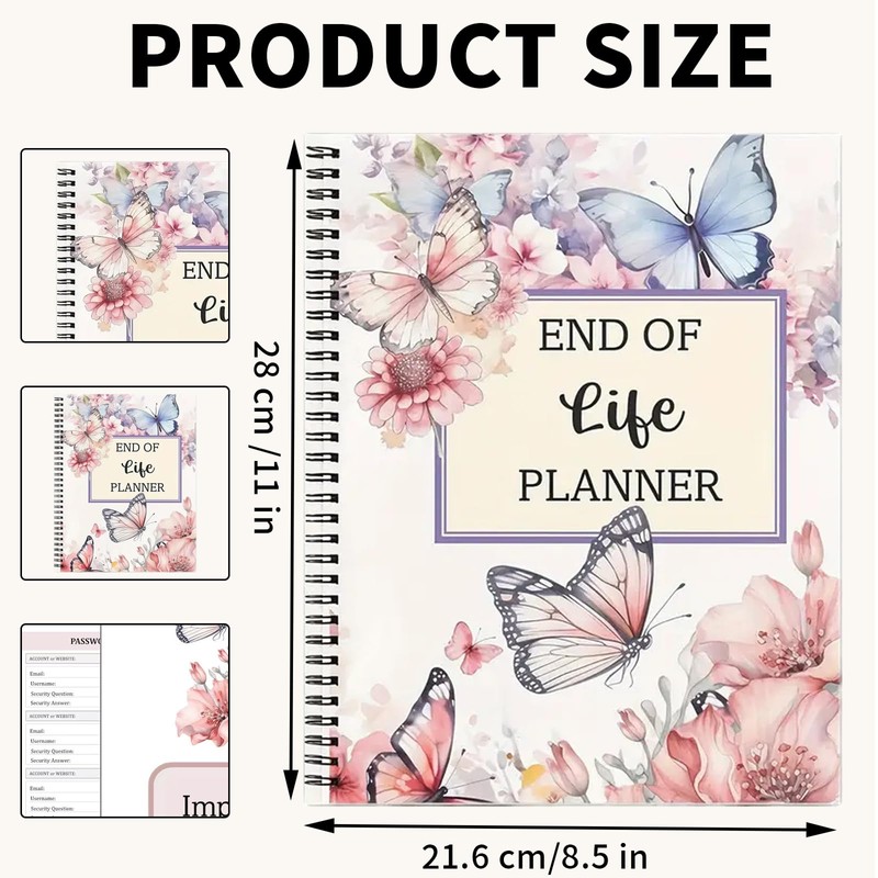 End of Life Planner UK,Death Note Notebook,When I Die Planner