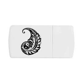 'Paisley Feather' Pill Box with Tablet Splitter (PI00034955)