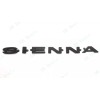 Sienna OVERLAY Rear Liftgate Matte Black SIENNA Letter Logo Emblem