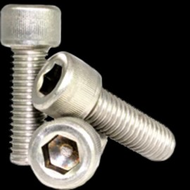 Brighton Best 1/4"-20 x 1 1/4" Socket Head Cap Screws, 18-8 Stainless A2, Coarse, FT, Qty 25