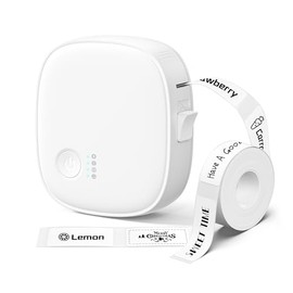 Mini máquina etiquetadora con cinta AH-P05, mini impresora de etiquetas portátil Bluetooth, etiquetadora térmica inalámbrica, impermeable y recargable