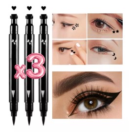 Universo en Linea Delineador De Ojos Negro Plumón Y Sello De Figuras Belleza