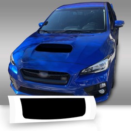 Hood Scoop Vinyl Decal Overlay Wrap Trim Inserts Sticker Compatible with and Fits WRX STi 2015 2016 2017 2018 2019 2020 - Gloss Red