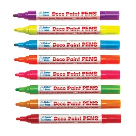 Baker Ross AW426 Neon Brights Deco Paint Pens (Pack of 8)