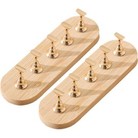 2 juegos de soporte de exhibición de uñas de madera, soporte magnético para práctica de uñas para uñas postizas herramienta de manicura