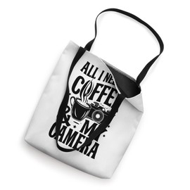 Coffee & Camera Enthusiast's Snapshot Moment Design Tote Bag