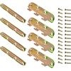 Lrcipru ﻿Surface Mounted Bed Rail Brackets 4 Set Bed Frame