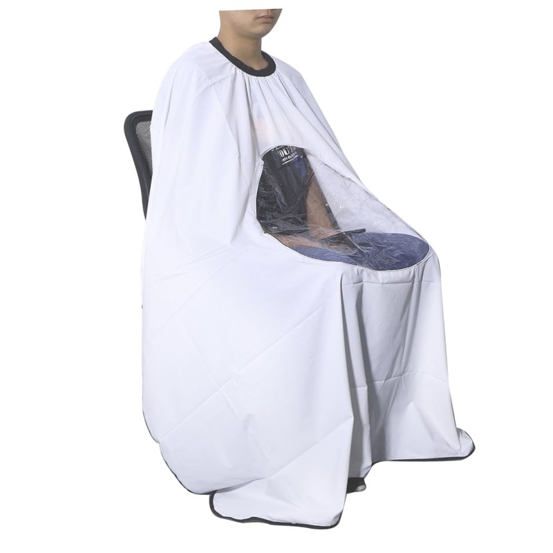 Baluue 2pcs Salon Hair Cutting Cape Viewing Window Lightweight Hairdressing