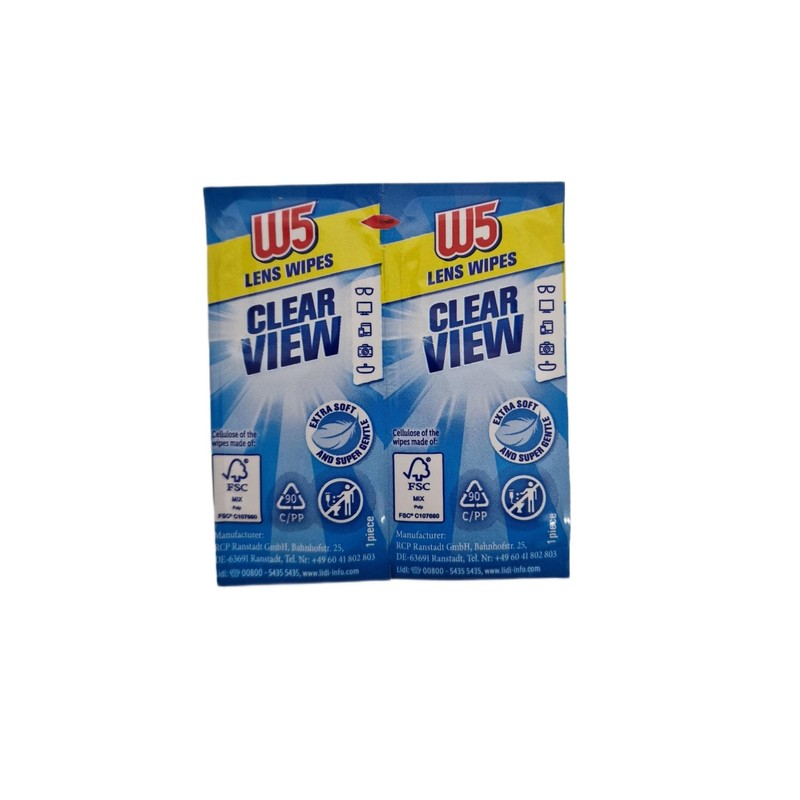 W5 Cleaning Wipes Multi-Purpose Cleaning Wipes for Glasses, Cameras, Binoculars,