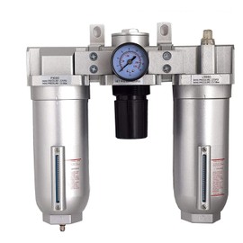 1" HEAVY DUTY HIGH FLOW COMBINATION FILTER REGULATOR LUBRICATOR AIR LINE PARTICULATE FILTER MOISTURE TRAP LUBRICATOR OILER REGULATOR CLEAN AIR TOOLS Manual Drain!