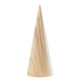 Santa Barbara Design Studio Cone Tree Pawlonia Wood Simple Christmas Décor, Small, Natural