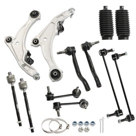 WFLNHB Set of 12 Front Lower Control Arm Ball Joint Tie Rod End Sway Bar Link LH & RH Kit Replacement for Nissan Maxima 2009-2014 12Pcs