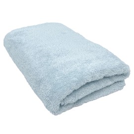 Super Zero Bath Towel, Blue, 1 Sheet, 23.6 x 47.2 inches (60 x 120 cm), Gentle on Sensitive Skin, Fluffy, Absorbent, Quick Drying, Soft