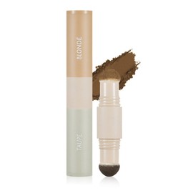 EONFAVE Zweifarbig Wasserdicht Haarpuder, Haarsofortige Deckunge Volumen Puder, Lang Anhaltend Kaschieren Retouch Haaransatz Puder For Breiten Stirnseite Haaransatz Farbe (03 taupe & blond)