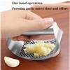 Heavy Duty Garlic Press Rocker, Garlic Crusher, Easy-Squeeze, Stainless Steel