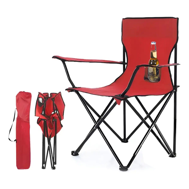 Silla Para Acampar Playa Y Pesca Plegable Portatil Con Funda
