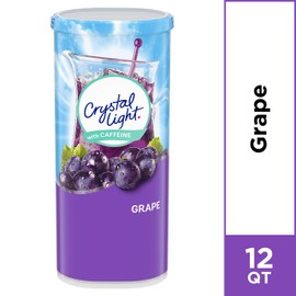 Crystal Light Sugar-Free Energy Grape Naturally Flavored Powdered Drink Mix 6 Count Pitcher Packets
