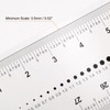 sourcing map Film Flexible Ruler 30cm 0.5mm Scale PET Plastic