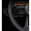 SZYUCHEN D-Shaped Steering Wheel Cover for Nissan Rogue Altima Sentra