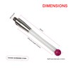 XUNKUANER CNC & CMM M4 Touch Probe Stylus，0.001mm Accuracy, Ceramic