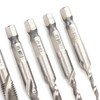 7Pcs Tap Set 1/4 Hex Shank Metric Drilling and Tapping