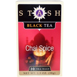 Stash Tea, Black Tea, Chai Spice, 20 Tea Bags, 1.3 oz(Pack of 2)
