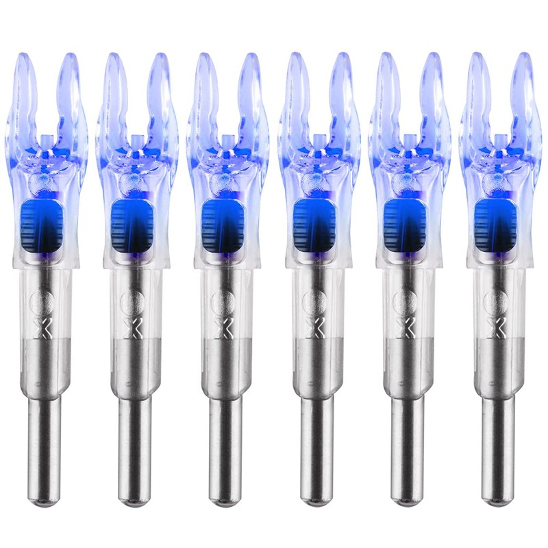 12 Pack X Lighted Nocks Universal Fit for Arrows with