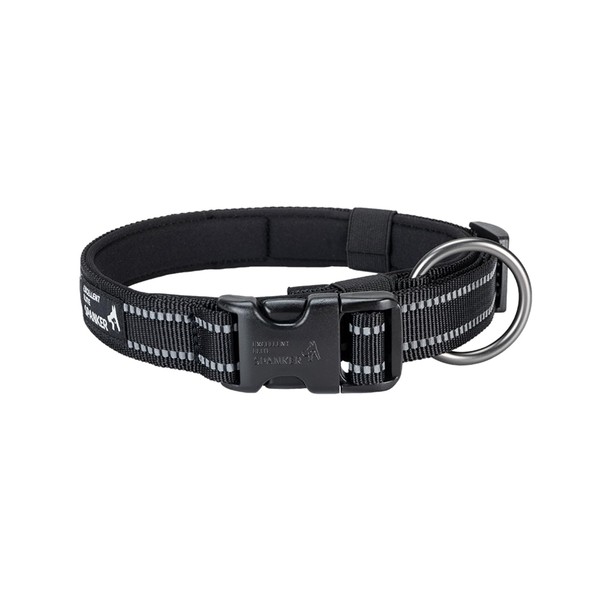 EXCELLENT ELITE SPANKER Reflective Dog Collar with Safety Clasp, Adjustable