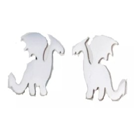 Deluxe Aretes Par Dragón Dinosaurios Joyería