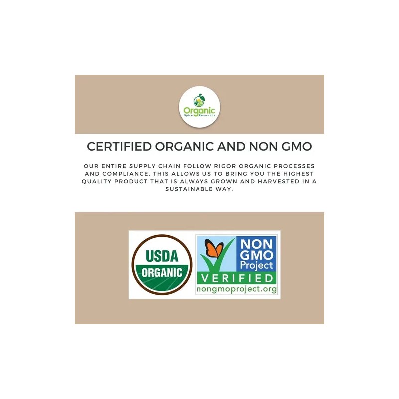 Organic Spice Resource Cúrcuma Orgánica En Polvo 454 G