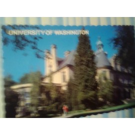 STATE OF WASHINGTON BEAUTIFUL POST CARD U OF W DAVID DENNY HALL SEATTLE WASHINGTON
