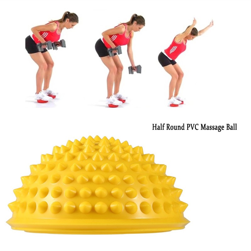 Half Round PVC Massage Ball Yoga Balls Fitness Exercise Gym