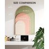 24" x 16" Large Arched Felt Bulletin Board 1/2" Thick,