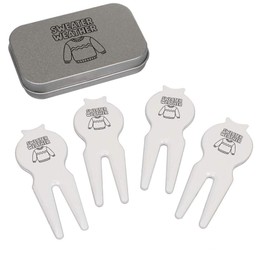 Azeeda 'Sweater Weather' Golf Divot Tool/Repair Fork Gift Set (GO00071854)