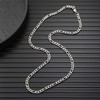 HSWYFCJY Silver/Golden/Black Figaro Chain Men's Chain Necklace Stainless Steel Men's
