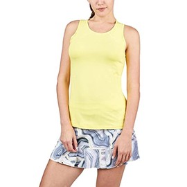 SOFIBELLA UV Colors Womens Tennis Tank Top Yellow XS