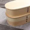 Wooden Bento Boxes Double Wood Color Bento Lunch Box Portable