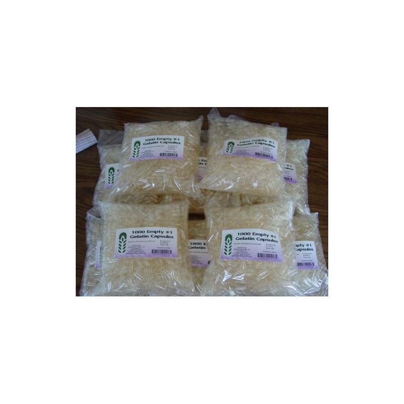 Capsule Connection 10,000 Bulk Wholesale #1 Empty Gelatin Capsules