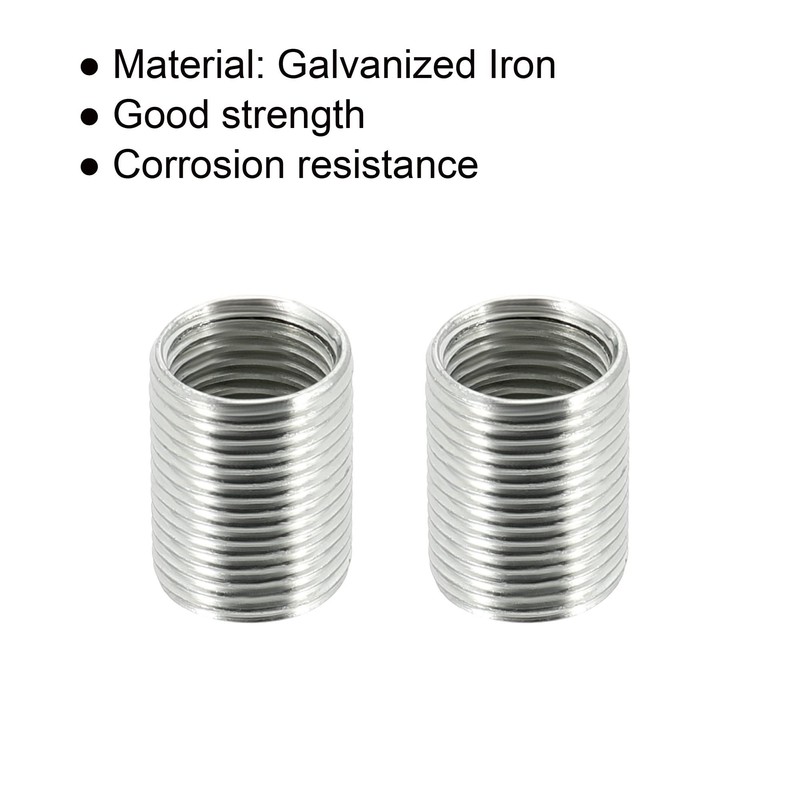sourcing map Thread Reducing Nuts Insert M12 x 1mm Male