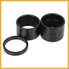 Partuto 4 Pcs Bicycle Headset Spacer Black Fit 11/8inch Stem