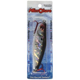 Mirrolure S25MR-21 S3 Catch 5 Suspend Black Bk/White/Silver 3.5in 3/4oz
