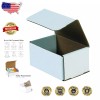 6x5x3" White Corrugated Mailers - Eco-Friendly Packaging Solution, 50 Count