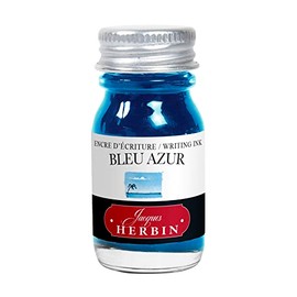 J. Herbin Fountain Pen Ink - 10 ml Bottled - Bleu Azur