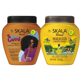 SKALA Maracujá Treatment Cream MaisCrespos Treatment Cream – Set of 2 (70.4 oz) – Hydrating Hair Masks for Coily & Textured Hair – Softness & Shine Care