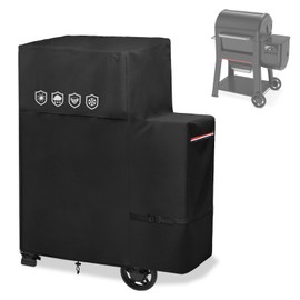 Grill Cover for Weber Searwood 600 Pellet Grill,Heavy Duty 600D Waterproof 3400145 Weber Searwood 600 Grill Cover,Black