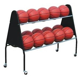 BSN Sports Ball Cart 15 Black
