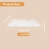 12 Pcs Clear Flat Breast Milk Freezer Storage Organizer Space