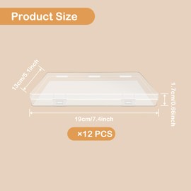 12 Pcs Clear Flat Breast Milk Freezer Storage Organizer Space Saving Breastmilk Plastic Storage Box Freezer Tray Breastfeeding Bag Fridge Organizer for Breastfeed Organization Tools